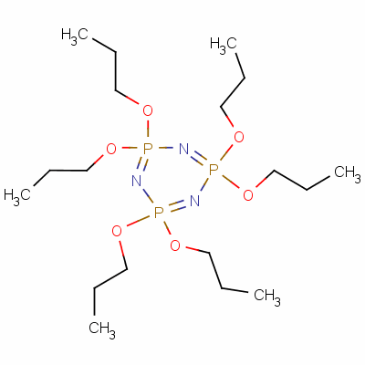 2,2,4,4,6,6-Hexapropoxy-1,3,5,2lambda<sup>5</sup>,4lambda<sup>5</sup>,6lambda<sup>5</sup>-triazatriphosphinine Structure,5116-77-8Structure