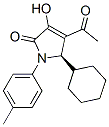 (5R)-4-乙酰基-5-环己基-1,5-二氢-3-羟基-1-(4-甲基苯基)-2H-吡咯-2-酮结构式_512176-60-2结构式