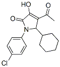 2H-Pyrrol-2-one, 4-acetyl-1-(4-chlorophenyl)-5-cyclohexyl-1,5-dihydro-3-hydroxy- Structure,512176-65-7Structure