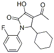 4-乙酰基-5-环己基-1-(2-氟苯基)-1,5-二氢-3-羟基-2H-吡咯-2-酮结构式_512176-99-7结构式
