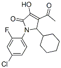 2H-Pyrrol-2-one, 4-acetyl-1-(4-chloro-2-fluorophenyl)-5-cyclohexyl-1,5-dihydro-3-hydroxy- Structure,512177-31-0Structure