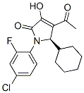 2H-Pyrrol-2-one, 4-acetyl-1-(4-chloro-2-fluorophenyl)-5-cyclohexyl-1,5-dihydro-3-hydroxy-, (5R)- Structure,512177-83-2Structure