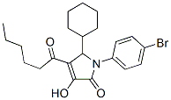 1-(4-溴苯基)-5-环己基-1,5-二氢-3-羟基-4-(1-氧己基)-2H-吡咯-2-酮结构式_512178-19-7结构式