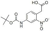 Benzeneacetic acid, 4-[[(1,1-dimethylethoxy)carbonyl]amino]-2-nitro- Structure,512180-63-1Structure