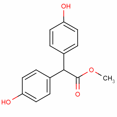 甲基2,2-双(4-羟基苯基)乙酸甲酯结构式_5129-00-0结构式