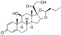 (S)-16alpha,17-(丁亚基二氧基)-11beta,21-二羟基孕甾-1,4-二烯-3,20-二酮结构式_51372-28-2结构式
