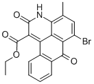 6-溴-2,7-二氢-4-甲基-2,7-二氧的3H-二苯并[f,ij]异喹啉羧酸乙酯结构式_51418-86-1结构式