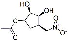 (1R,2R,3S,4R)-2,3-二羟基-4-(硝基甲基)环戊基乙酸酯结构式_514206-30-5结构式