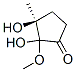 (3s)-(9ci)-2,3-二羟基-2-甲氧基-3-甲基-环戊酮结构式_514213-33-3结构式