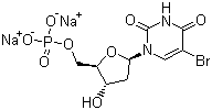 5-溴-2-脱氧尿苷-5-磷酸二钠盐结构式_51432-32-7结构式