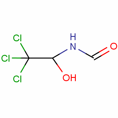 n-(2,2,2-三氯-1-羟基乙基)甲酰胺结构式,515-82-2结构式