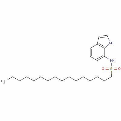 N-1h-indol-7-ylhexadecane-1-sulphonamide Structure,51501-27-0Structure