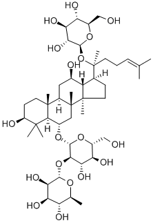 人参皂苷-Re结构式_51542-56-4结构式