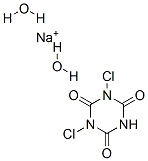 二氯异氰尿酸钠二水合物结构式_51580-86-0结构式