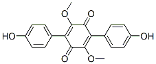 2,5-双(4-羟基苯基)-3,6-二甲氧基-1,4-苯醌结构式_51860-93-6结构式