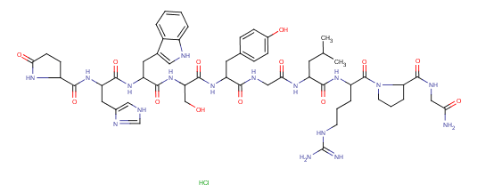 Luteinizing hormone-releasing factor (swine), hydrochloride Structure,51952-41-1Structure