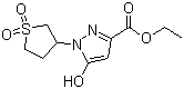 1-环丁砜-3-乙氧羰基-5-羟基吡唑结构式_51986-04-0结构式