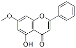 5-羟基-7-甲氧基黄酮结构式_520-28-5结构式
