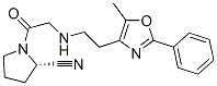 (2S)-1-{n-[2-(5-甲基-2-苯基-1,3-噁唑-4-基)乙基]甘氨酰基 }吡咯烷-2-甲腈结构式_521266-46-6结构式