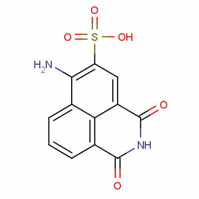 6-氨基-2,3-二氢-1,3-二氧代-1H-苯[de]异喹啉-5-磺酸结构式_52173-68-9结构式