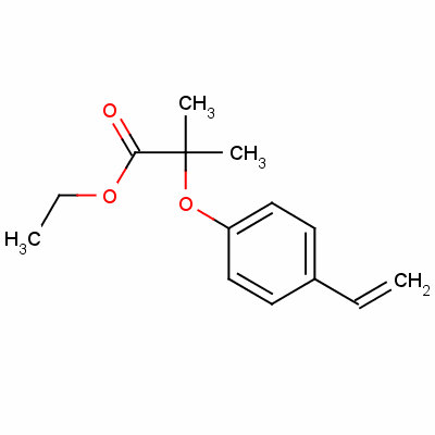 2-(4-乙烯基苯氧基)异丁酸乙酯结构式_52179-09-6结构式