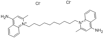 地喹氯铵结构式_522-51-0结构式
