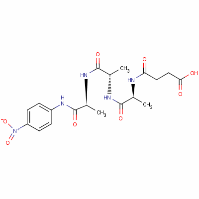 L-alaninamide,n-(3-carboxy-1-oxopropyl)-l-alanyl-l-alanyl-n-(4-nitrophenyl)- Structure,52299-14-6Structure