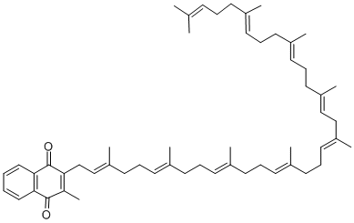 维生素 K2(45)结构式_523-39-7结构式