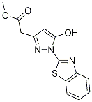 [1-(1,3-苯并噻唑-2-基)-5-羟基-1H-吡唑-3-基]乙酸甲酯结构式_523992-06-5结构式