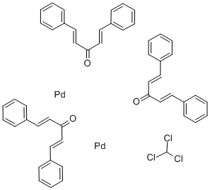 三(二亚苄基茚丙酮)二钯氯仿加合物结构式_52522-40-4结构式