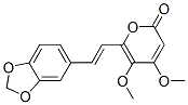 6-[(E)-2-(1,3-benzodioxol-5-yl)vinyl ]-4,5-dimethoxy-2h-pyran-2-one Structure,52525-96-9Structure
