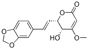(5R,6s)-6-[(e)-2-(1,3-benzodioxol-5-yl)ethenyl ]-5,6-dihydro-5-hydroxy-4-methoxy-2h-pyran-2-one Structure,52525-97-0Structure