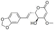 (5S)-6α-[(e)-2-(1,3-苯并二氧杂环戊烯l-5-基)乙烯]-5,6-二氢-5β-羟基-4-甲氧基-2H-吡喃-2-酮结构式_52525-98-1结构式