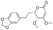 (5R)-6α-[2-(1,3-benzodioxol-5-yl)ethyl ]-5,6-dihydro-4,5α-dimethoxy-2h-pyran-2-one Structure,52526-01-9Structure