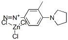 3-甲基-4-(1-吡咯烷基)重氮苯三氯锌酸盐结构式_52572-38-0结构式