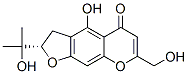 [S,(+)]-2,3-二氢-4-羟基-7-羟基甲基-2-(1-羟基-1-甲基乙基)-5H-呋喃并[3,2-g][1]苯并吡喃-5-酮结构式_52589-21-6结构式