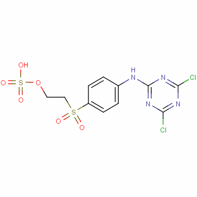 2-[[4-[(4,6-二氯-1,3,5-三嗪-2-基)氨基]苯基]磺酰基]乙基硫酸氢酯结构式_52610-09-0结构式