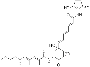 手霉素A,从链霉菌得来结构式_52665-74-4结构式