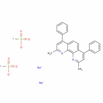 浴铜灵二磺酸二钠盐结构式_52698-84-7结构式
