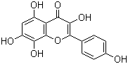 草质素;蜀葵苷元;蜀葵甙元;3,4’,5,7,8-五羟基黄酮结构式_527-95-7结构式
