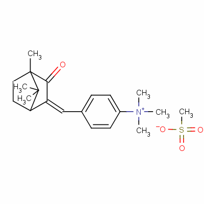Methyl n,n,n-trimethyl-4-[(4,7,7-trimethyl-3-oxobicyclo[2.2.1]hept-2-ylidene)methyl]anilinium sulphate Structure,52793-97-2Structure
