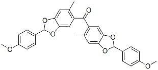 4-甲氧基苯基(6-甲基-1,3-苯并二氧杂环戊烯-5-基)酮结构式_52806-35-6结构式