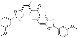 3-甲氧基苯基 (6-甲基-1,3-苯并二氧杂环戊烯-5-基)酮结构式_52806-40-3结构式