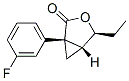 (1s,4s,5r)-(9ci)-4-乙基-1-(3-氟苯基)-3-噁双环[3.1.0]-2-己酮结构式_528588-18-3结构式