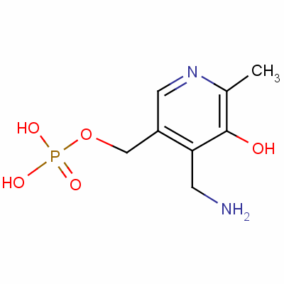吡哆胺5-磷酸结构式_529-96-4结构式