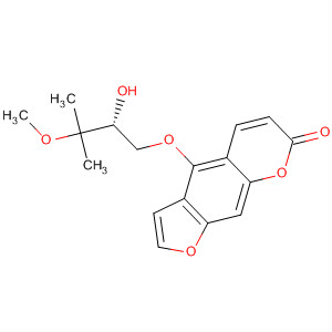 (+)-4-[(R)-2-羟基-3-甲氧基-3-甲基丁氧基]-7h-呋喃并[3,2-g][1]苯并吡喃-7-酮结构式_52939-12-5结构式