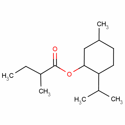 2-(Isopropyl)-5-methylcyclohexyl 2-methylbutyrate Structure,53004-93-6Structure