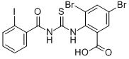 3,5-二溴-2-[[[(2-碘苯甲酰基)氨基]硫氧代甲基]氨基]-苯甲酸结构式_530126-93-3结构式