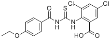 3,5-二氯-2-[[[(4-乙氧基苯甲酰基)氨基]硫氧代甲基]氨基]-苯甲酸结构式_530139-37-8结构式