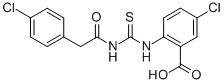 5-氯-2-[[[[(4-氯苯基)乙酰基]氨基]硫氧代甲基]氨基]-苯甲酸结构式_530140-49-9结构式